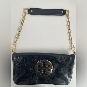 Tory Burch Black Leather Shoulder Bag